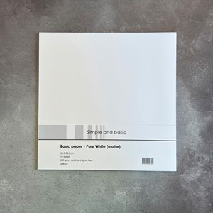 Simple and basic "Basic Paper - Pure White (matte)