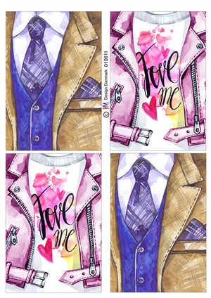 Pige og drenge jakker, 3d-ark HM Design 