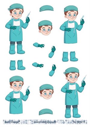  Læge, 3D ark - Barto Design
