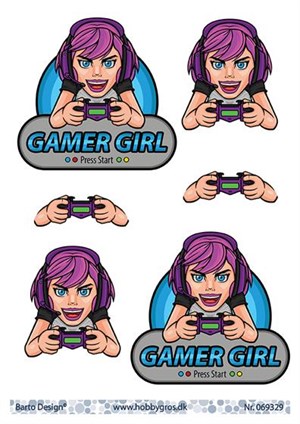   Gamer Girl, 3D ark - Barto Design