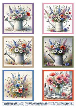 Blomster og vandkander, 3D ark - Barto Design