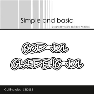 Simple og basic, dies, God Jul / Glædelig Jul. 