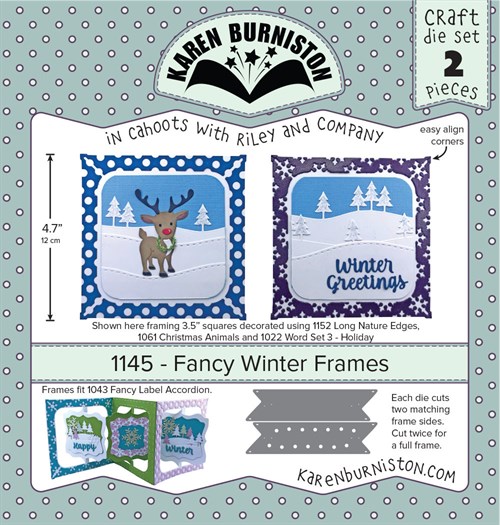 Fancy winter frames, dies, Karen Burniston.*