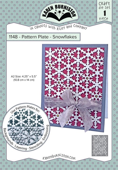Pattern plate, snowflakes, dies, Karen Burniston.*