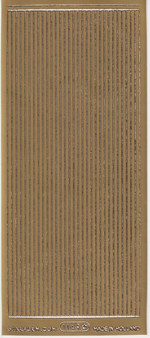1149 - Kanter, stickers, guld.
