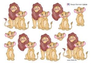 Løvernes konge, 3D ark - HM Design 