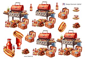 Grill og gillmad, 3D ark - HM Design