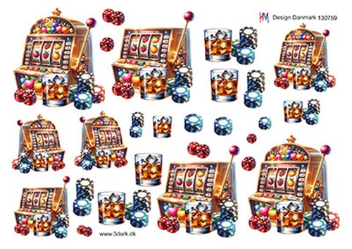 Spillemaskine, 3D ark - HM Easy