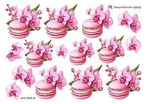 Lyserød macarons, 3d-ark HM Design 