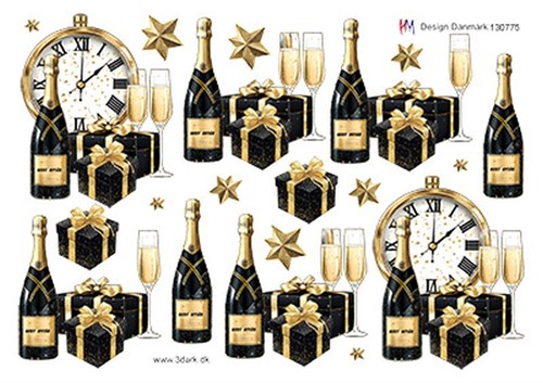 Nytår, 3D ark - HM Design