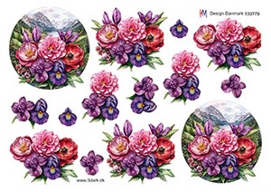 Blomster og natur, 3D ark - HM Design