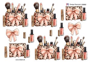 Makeuptaske, stort kort, 3d-ark HM Design.