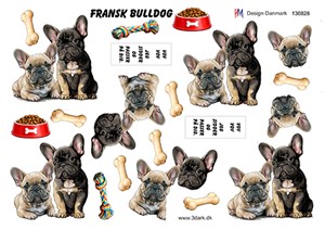 Fransk bulldog, 3d-ark HM Design 