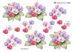 Blomster buket, 3D ark - HM Design