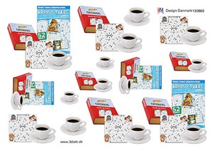 Kaffe og kryds og tværs, 3D ark - HM Design
