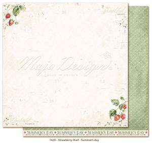 Sommerdag, Jordbærtyv, Scrapbooking, Maja Design.