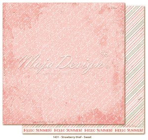 Sød, Jordbærtyv, Scrapbooking, Maja Design.