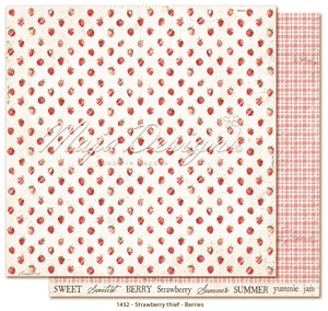 Jordbær, Jordbærtyv, Scrapbooking, Maja Design.