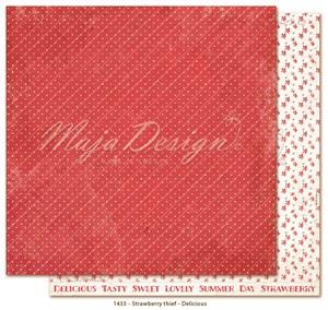 Lækker, Jordbærtyv, Scrapbooking, Maja Design.