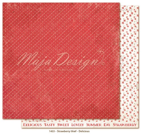Lækker, Jordbærtyv, Scrapbooking, Maja Design.
