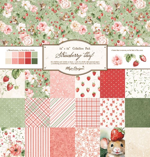 Jordbærtyv, Scrapbook, Maja design, Samlepakke. 
