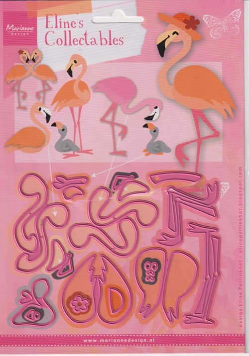 Elines Flamingo-familie, dies, Marianne Design.