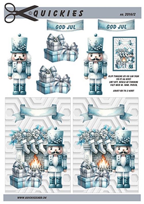 Kamin og nøddeknækkeren,  3D ark - Quickies