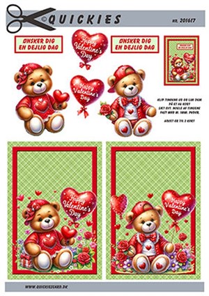  3D ark - Quickies, Bamse med hjerte.