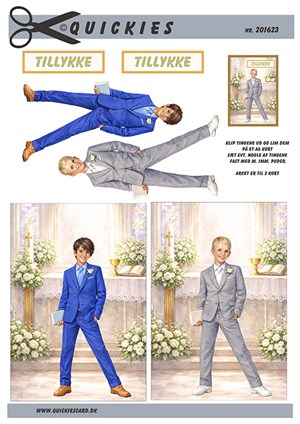  3D ark - Quickies, Konfirmationsdrenge i kirken.