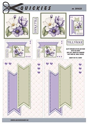 Blomster buket , 3D ark - Quickies