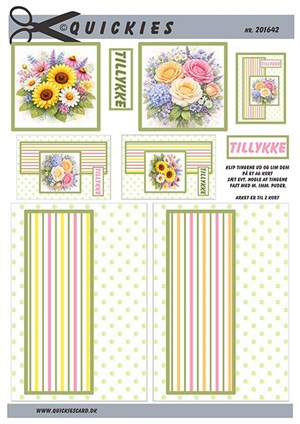 3D ark - Quickies,  Glade blomsterbuketter, 