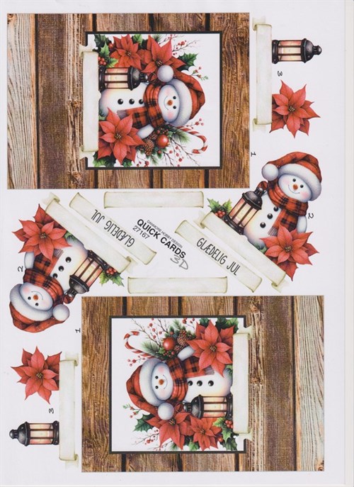  Snemand, 3D ark - Quick Cards