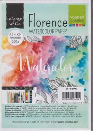 Papier Aquarelle A5 200g Lisse x24