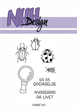 Insekter, klar stempel, nhh-design.