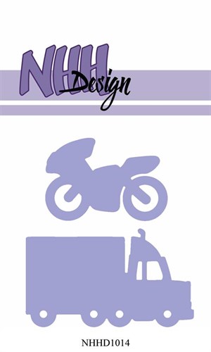 Lastbil og motorcykel, dies, nnh-design.*
