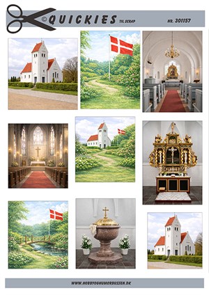  3D ark - Quickies, Små motiver med kirker.