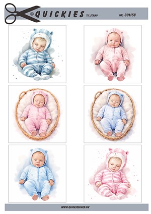  3D ark - Quickies, Små motiver med babyer.