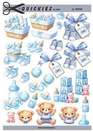  3D ark - Quickies, Små motiver babydreng motiver.