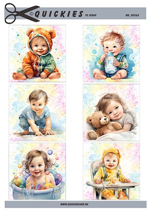  3D ark - Quickies, Små motiver med børn.