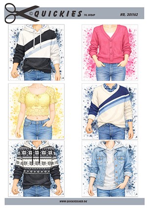  3D ark - Quickies, Små motiver til nofirmation eller 2. dagstøj.