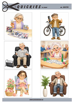  Quickies til scrap, Ældre mennesker der hygger sig.