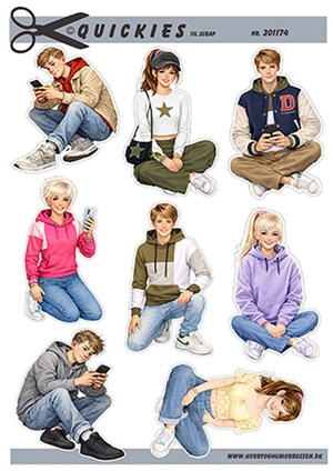  Quickies til scrap , Unge mennesker.