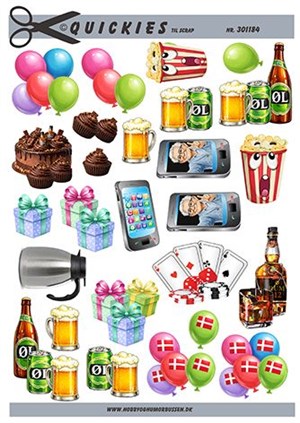 Quickie til scraps , Forskellige små motiver