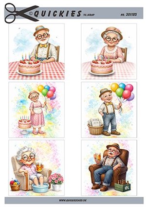 Quickie til scraps , Ældre mennesker, fødselsdag