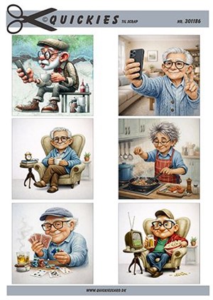 Quickie til scraps , Ældre mand, dagligdag