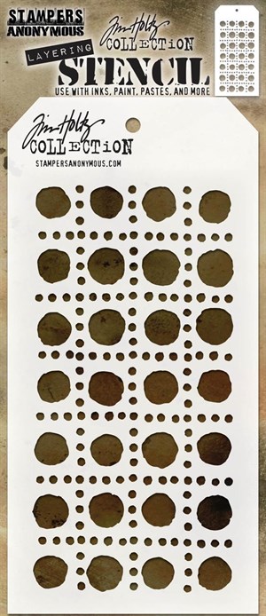 Dotted line, layering stencil, Tim Holt.*