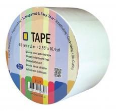 Dobbelt klæbende tape 15m x 65mm