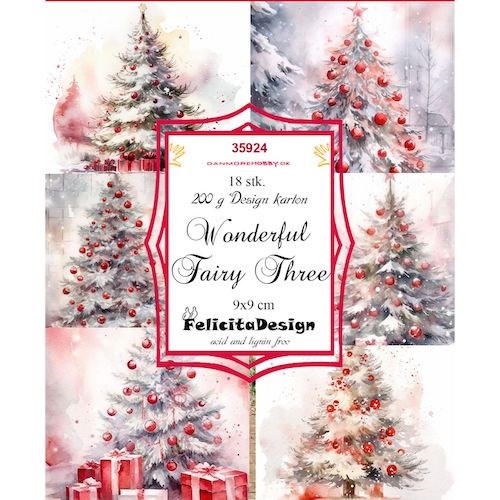 Juletræ, design karton, Felicita design.