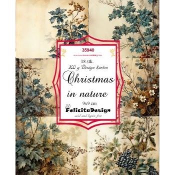 Jul i naturen, design karton, Felicita design.