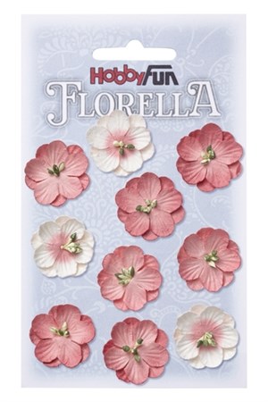 Blomster, mulberry papir, hortensia.